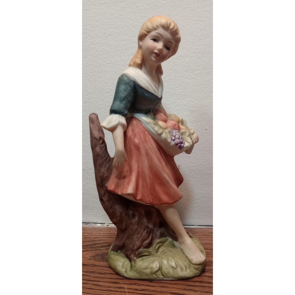 Vintage Japanese Lefton Trademark Exclusives Woman Figurine 470 As Is. Rare.